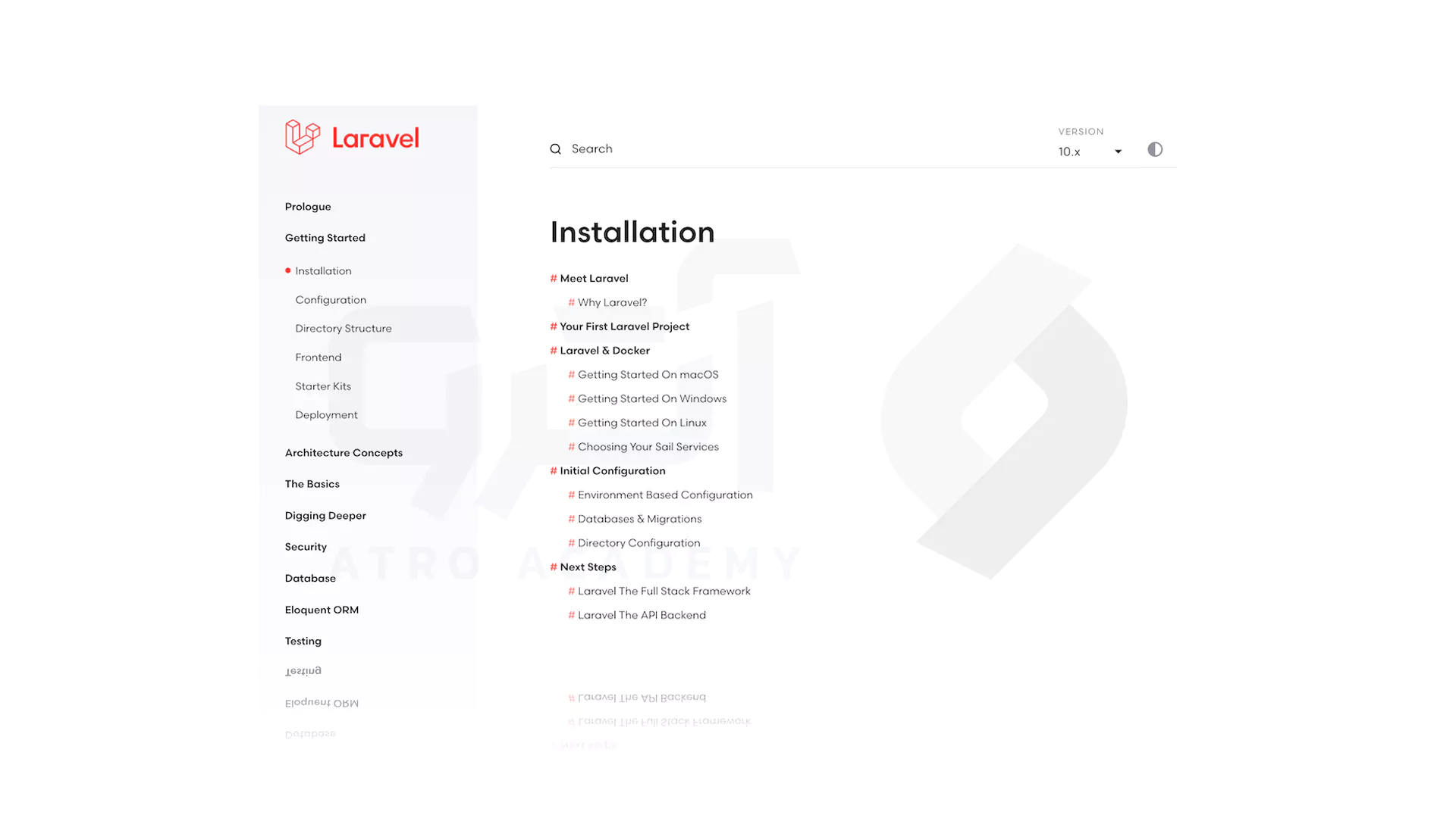 نحوه آموزش Laravel