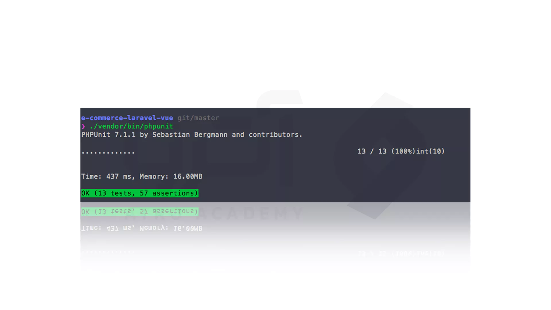 نحوه اجرای تست ها در Laravel پس از کدنویسی
