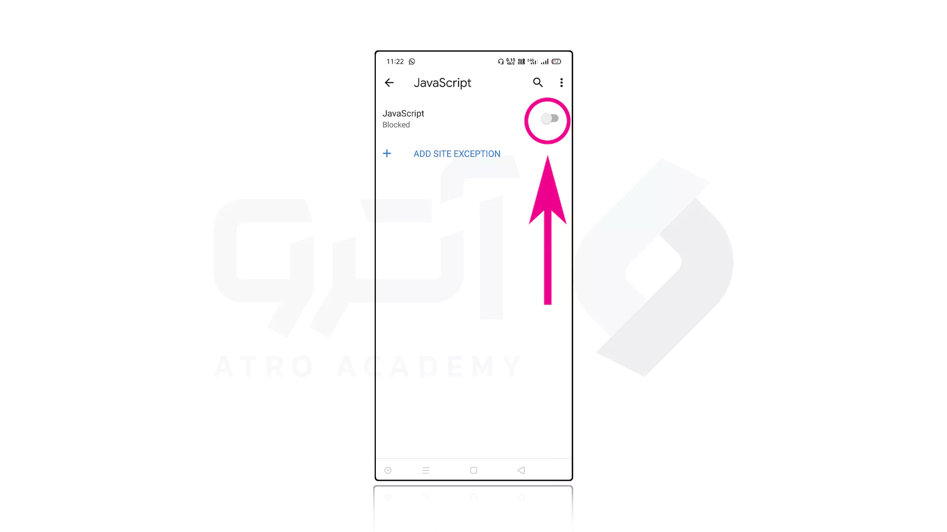 مراحل فعال کردن JavaScript در اندروید