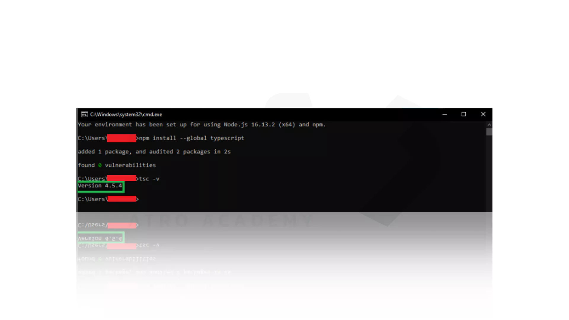 نحوه نصب زبان برنامه نویسی تایپ اسکریپت