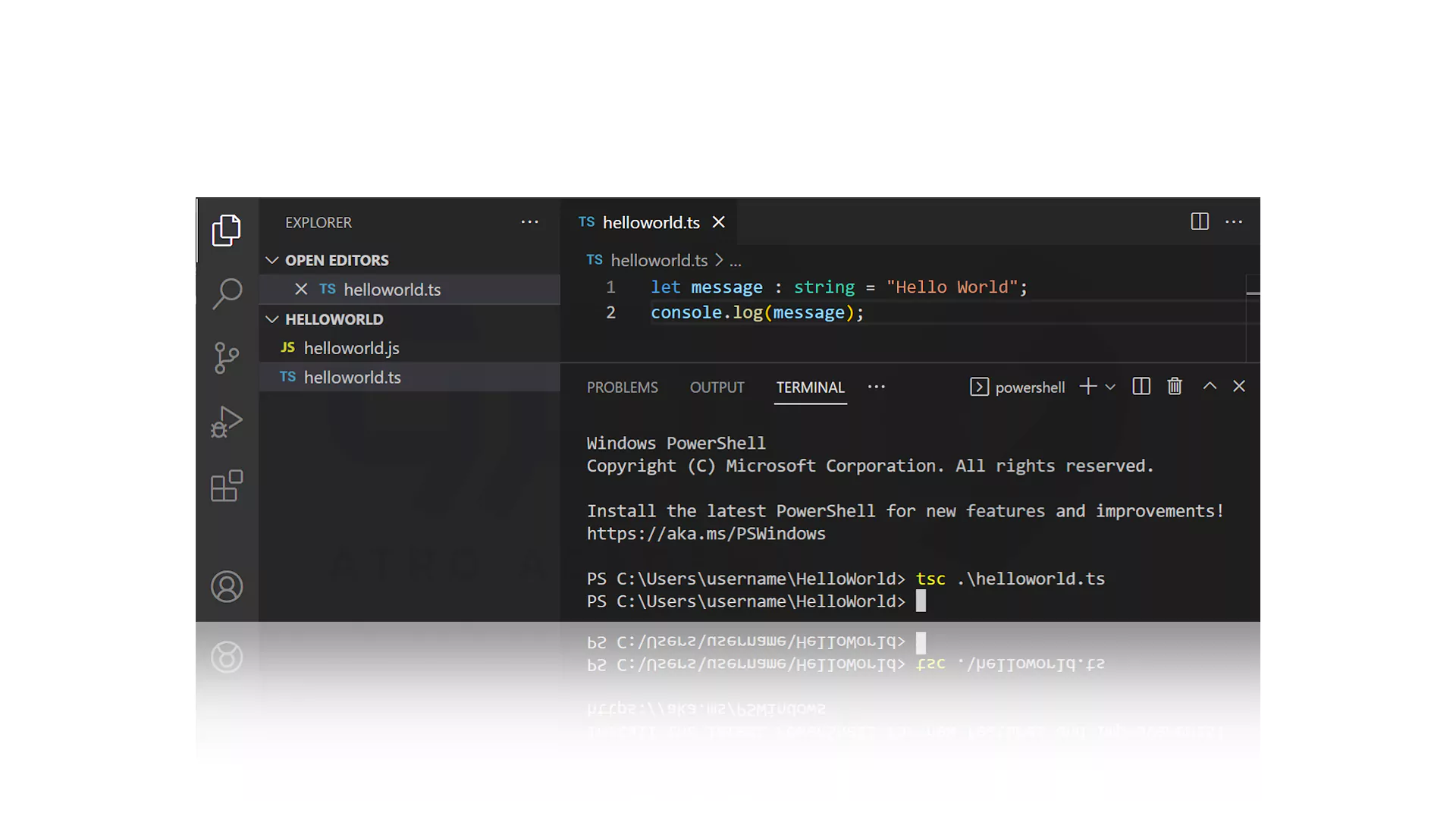 نحوه استفاده از زبان تایپ اسکریپت