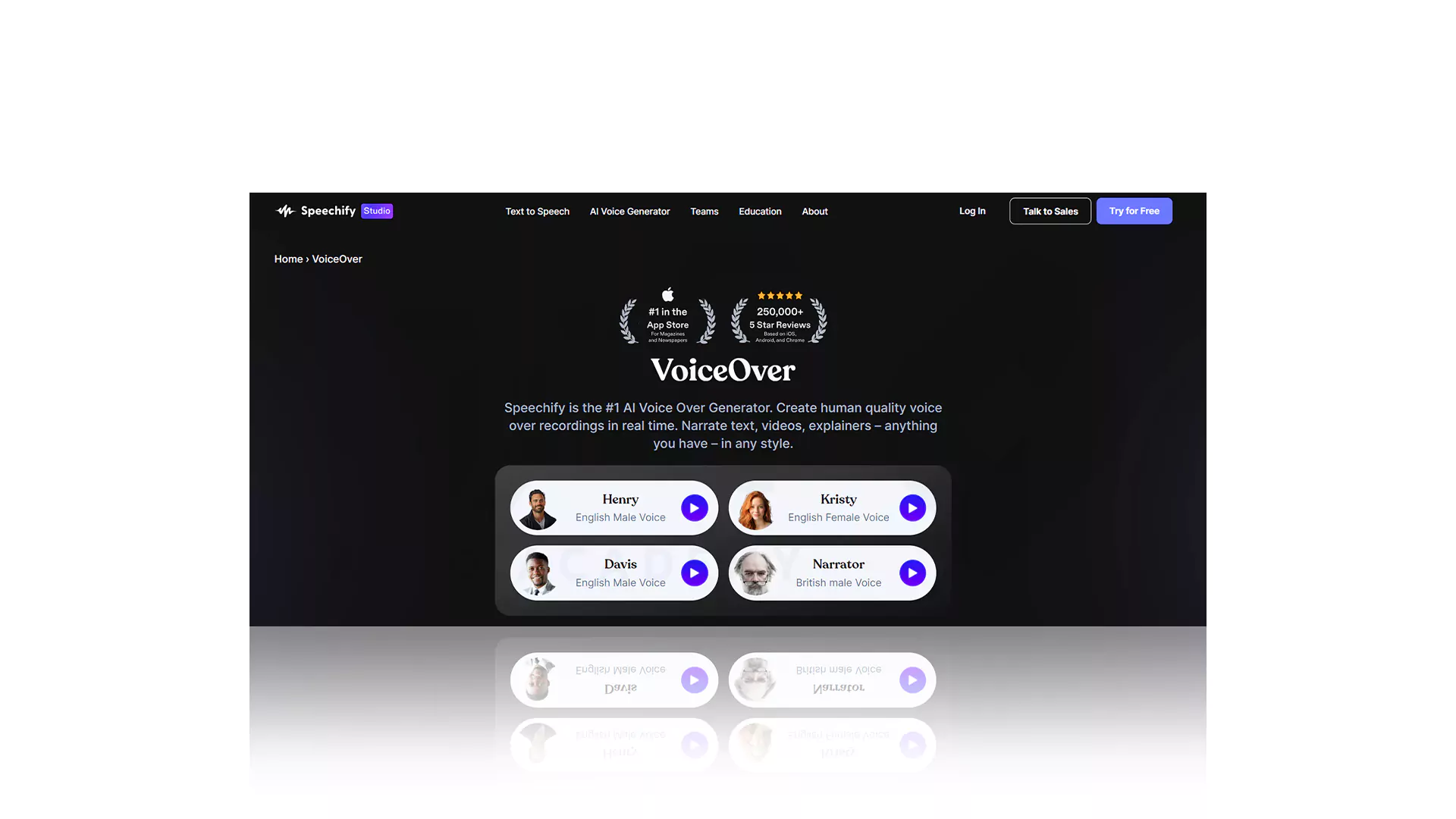 ابزار تغییر صدا با هوش مصنوعی Voice Over