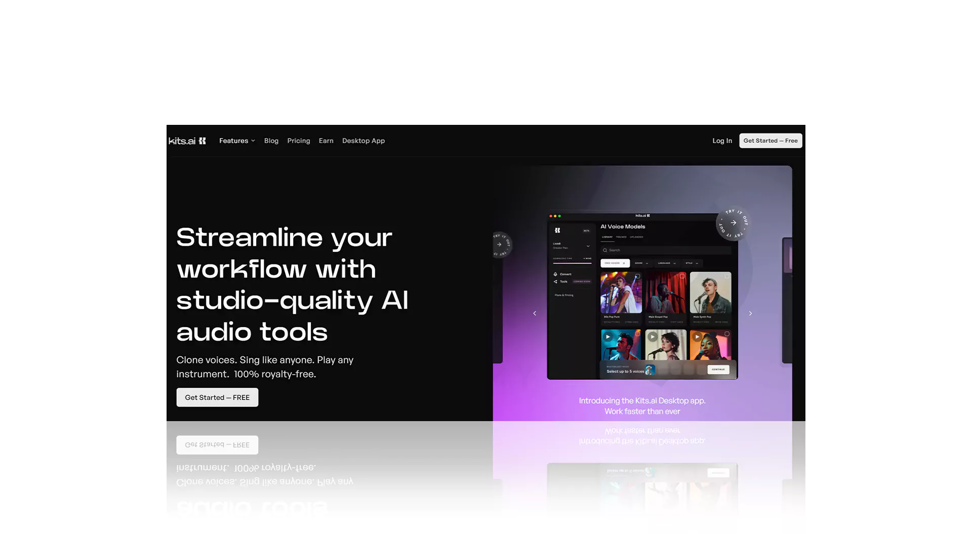 ابزار تغییر صدا با هوش مصنوعی Kits.ai