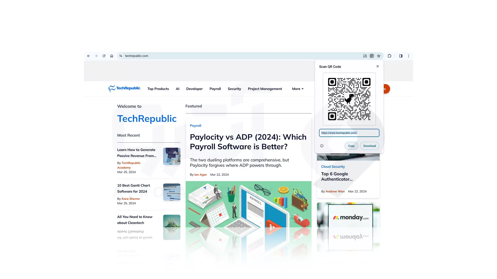 ساخت QR Code با Chrome