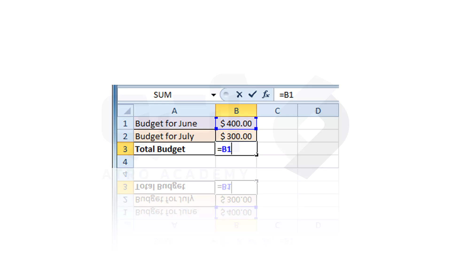 مراحل نوشتن فرمول سلولی در Excel