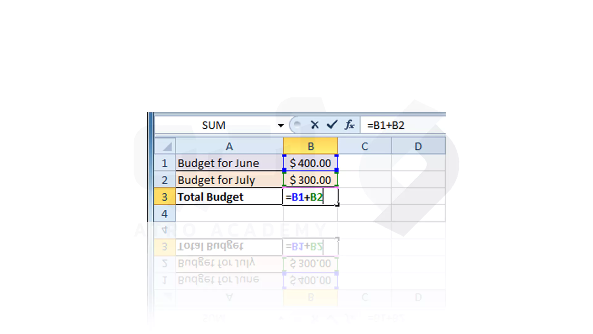 مراحل نوشتن فرمول سلولی در Excel