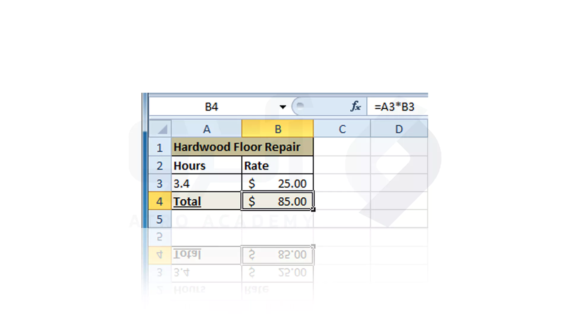 مراحل نوشتن فرمول نقطه و کلیک در Excel