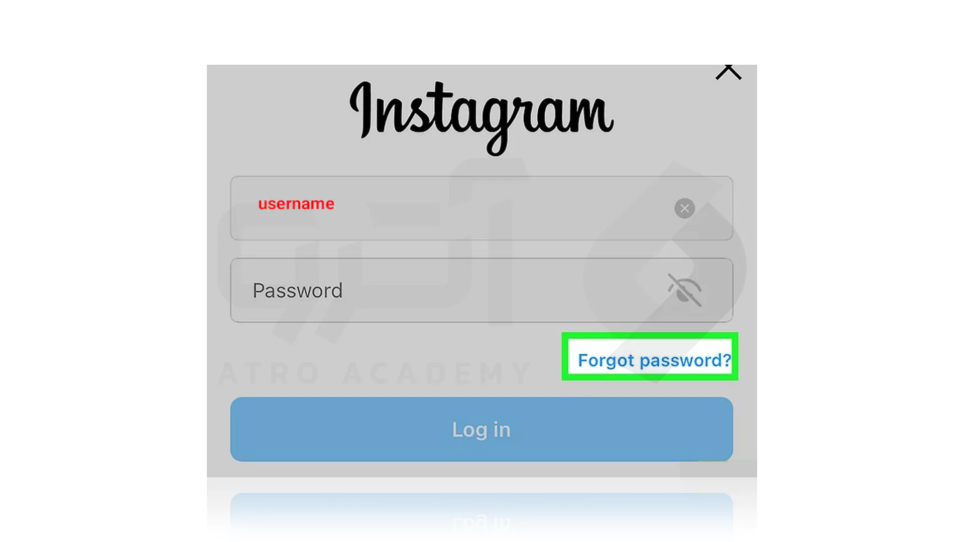 نحوه بازیابی پسورد Instagram در آیفون