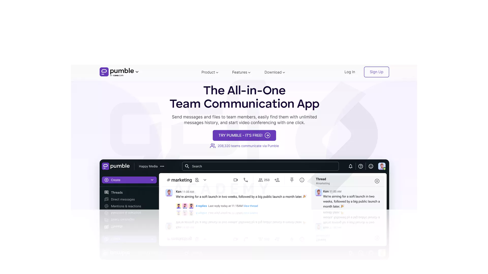 ابزاری برای ارتباطات تیمی: Pumble