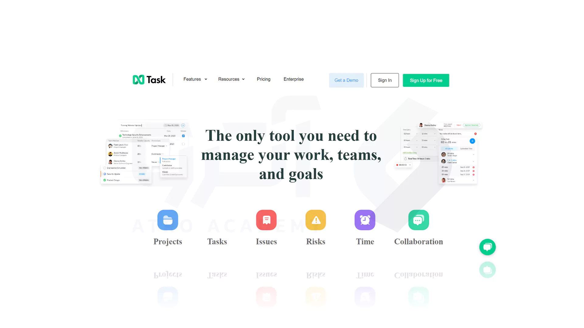 ابزاری برای ردیابی مشکلات نرم افزار: nTask
