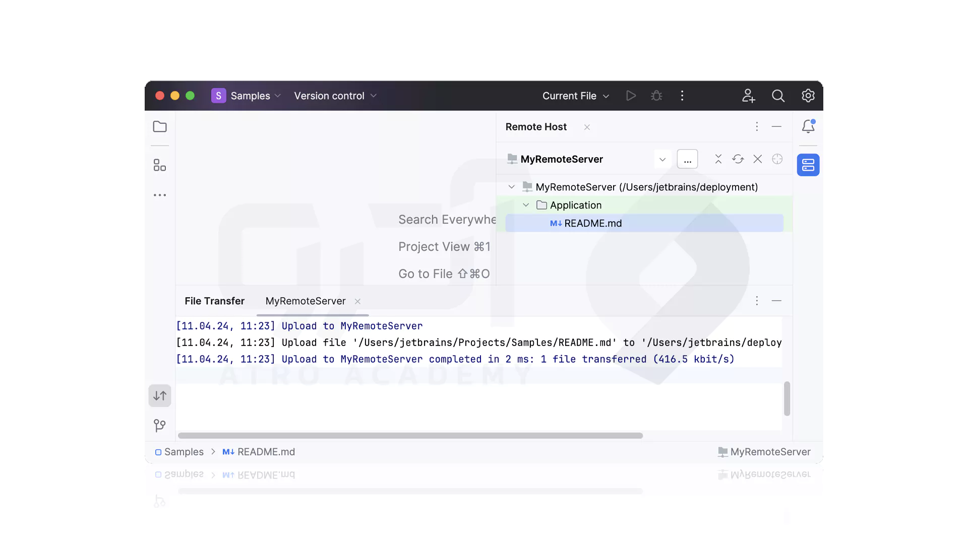 مراحل استقرار فایل ها در PhpStorm