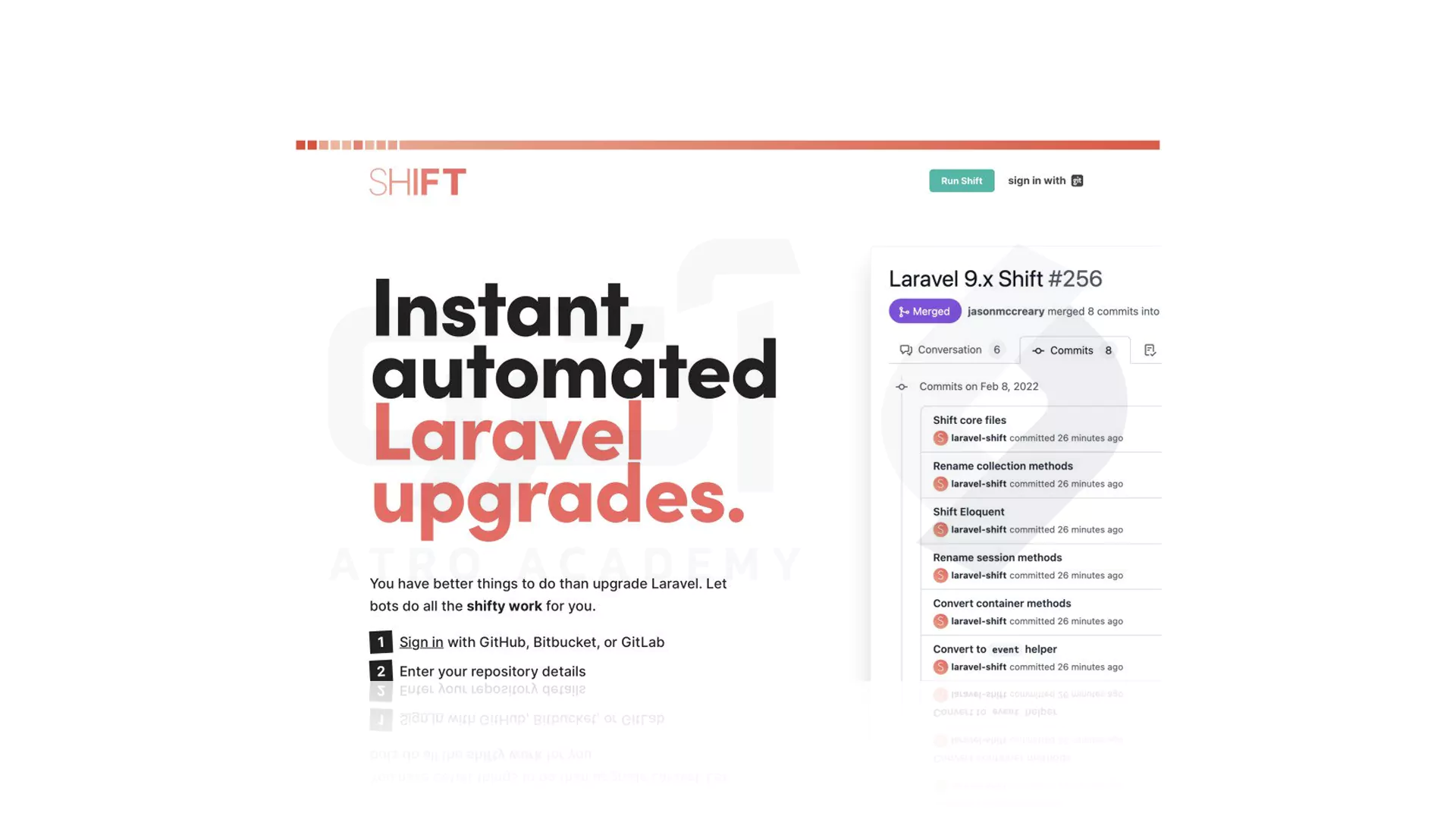نحوه استفاده از Laravel Shift برا ارتقا لاراول 10 به 11