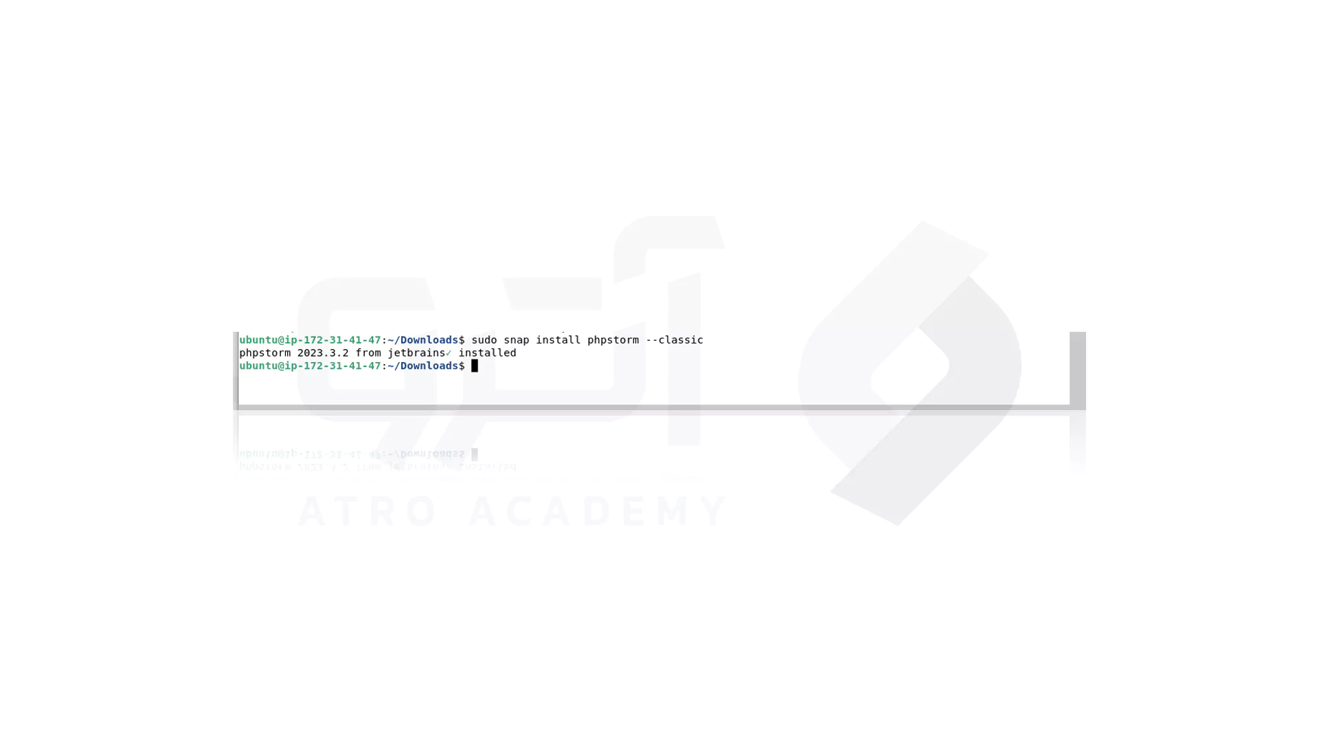 مراحل نصب PHPStorm با Snap