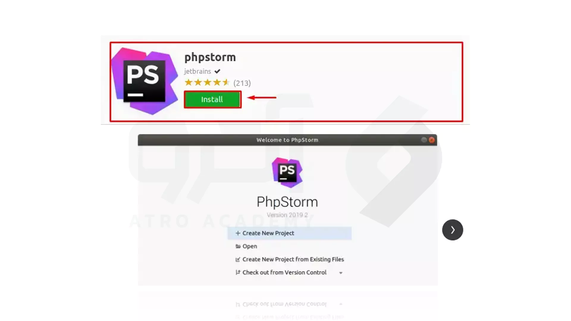 مراحل نصب PHPStorm با Snap