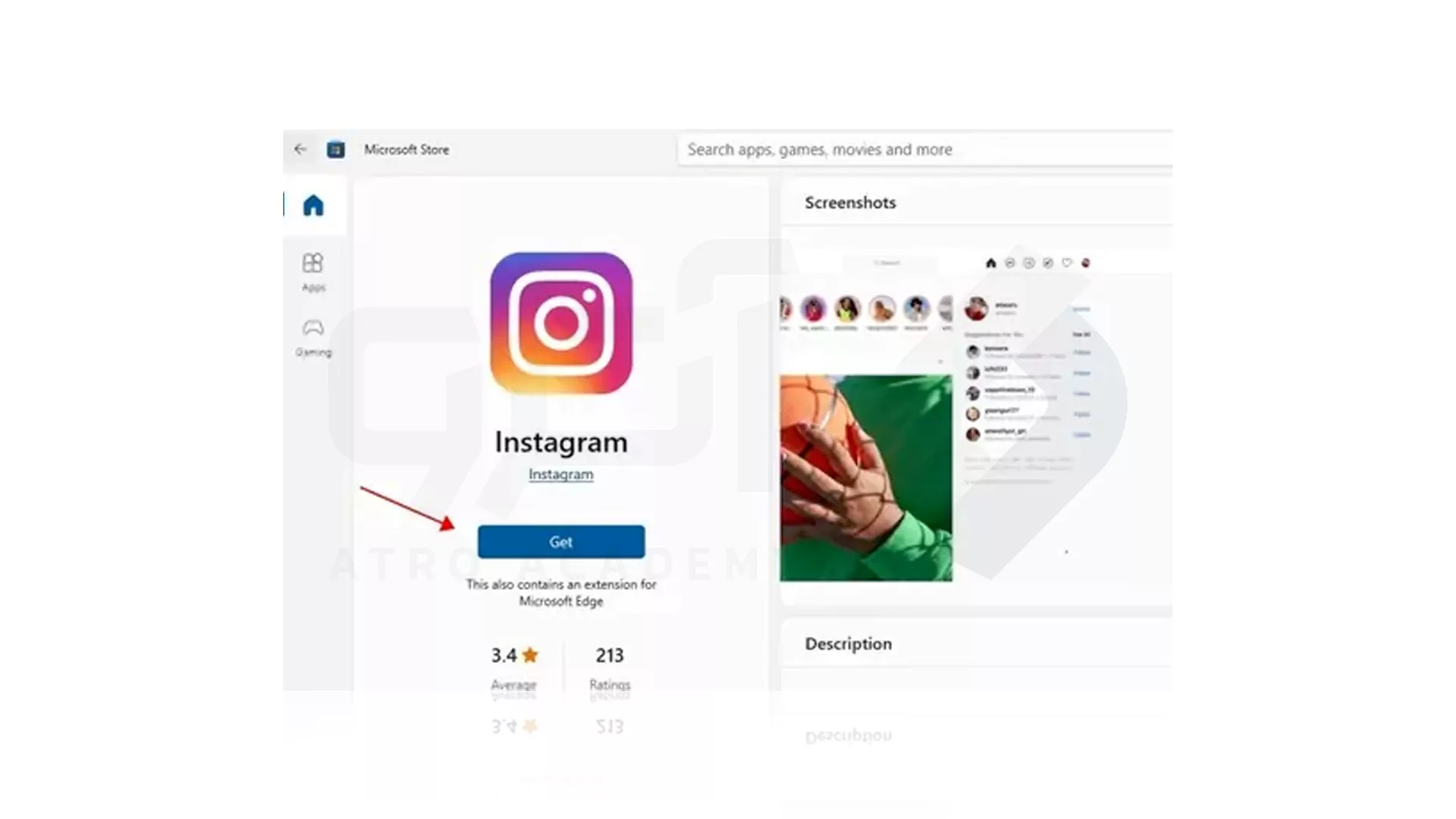 مراحل نصب Instagram روی ویندوز 