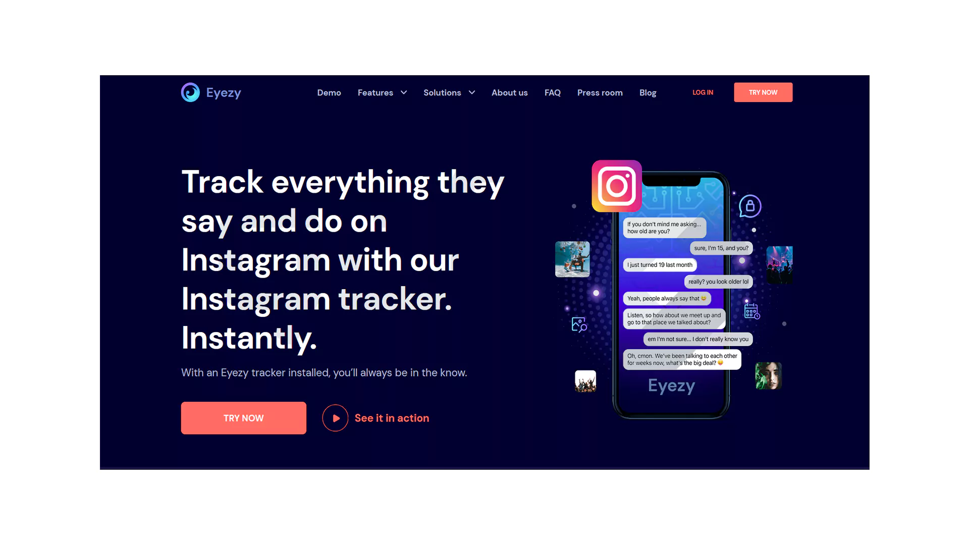ابزار eyeZy برای مشاهده عکس های اکانت خصوصی اینستاگرام