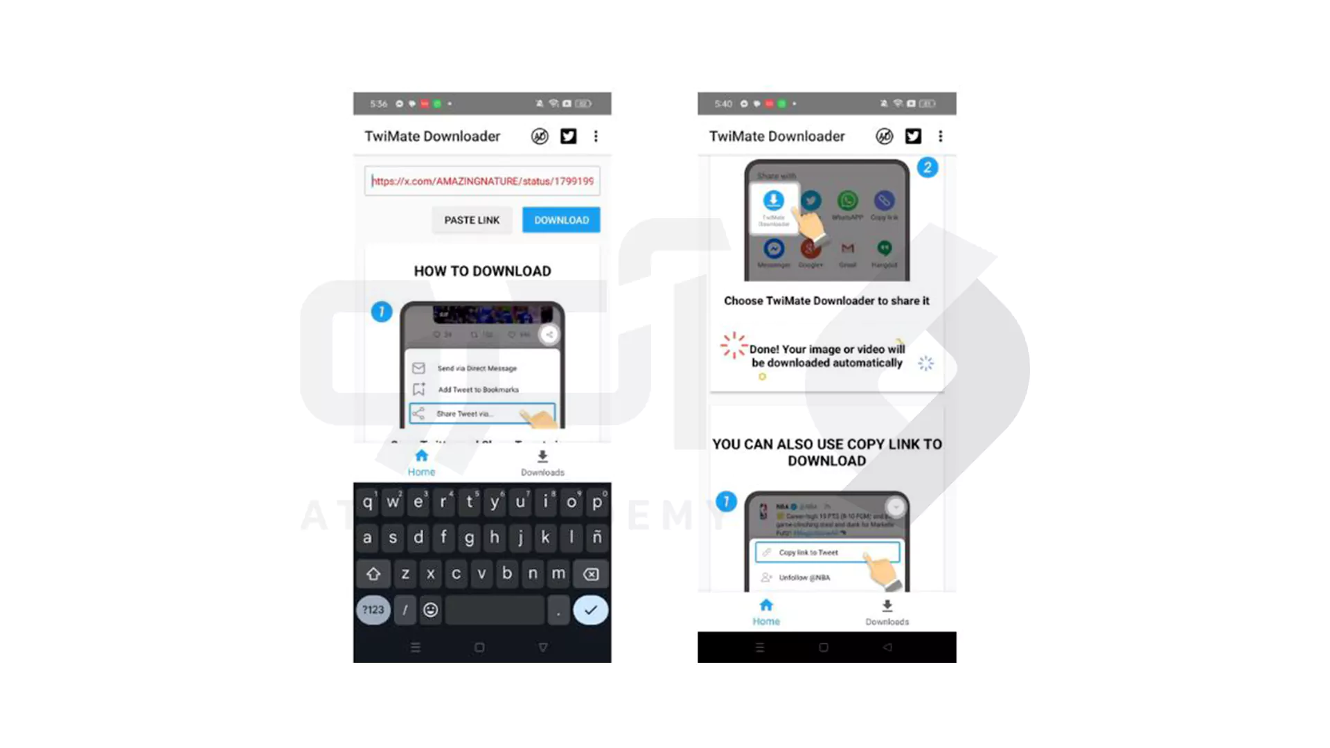 2_ برنامه TwiMate برای دانلود ویدیو از توییتر