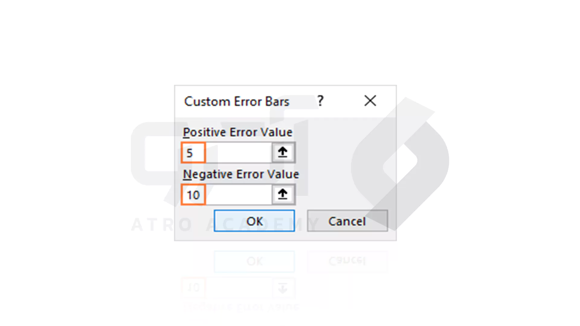 نحوه اضافه کردن نوارهای خطای سفارشی (custom error bars)در اکسل