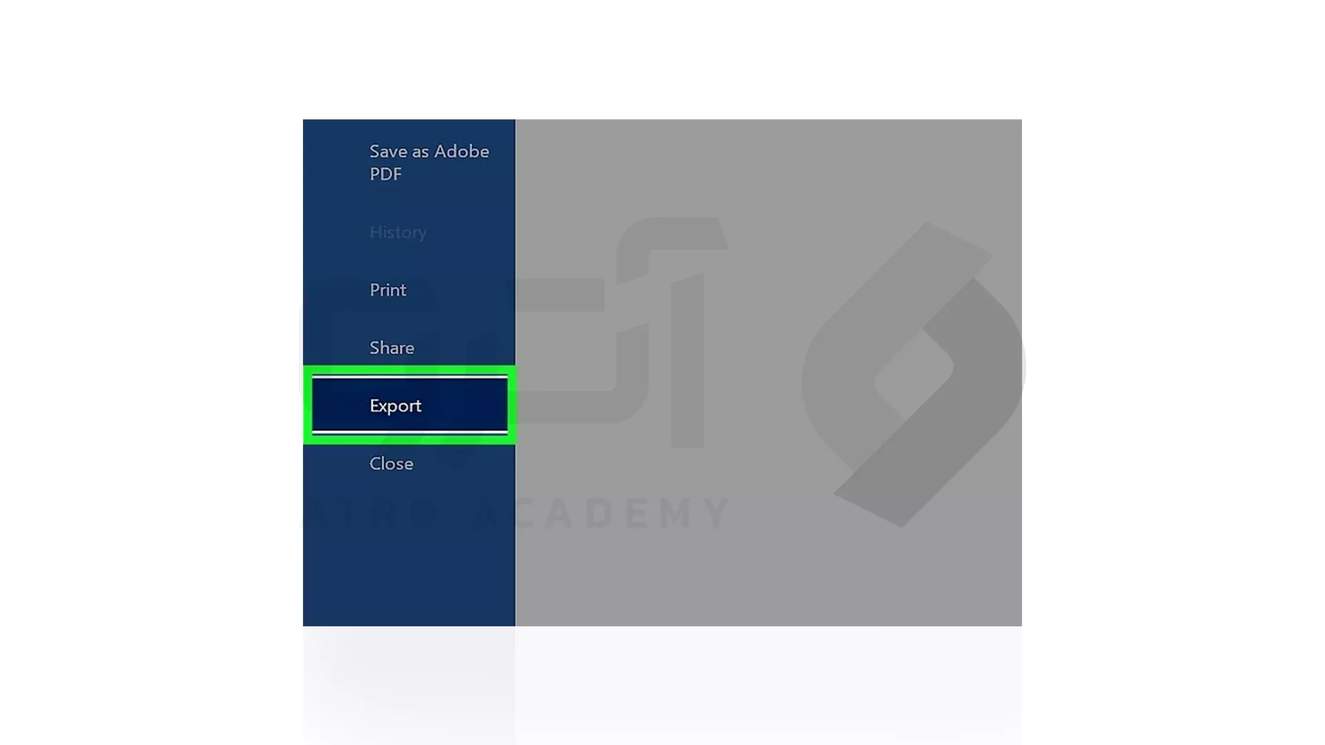 تبدیل Word به PDF در ویندوز مرحله Export