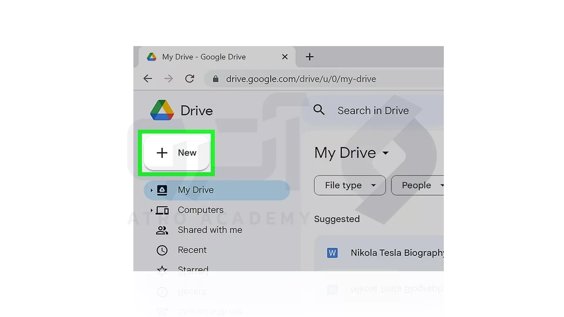 تبدیل Word به پی دی اف در Google Drive