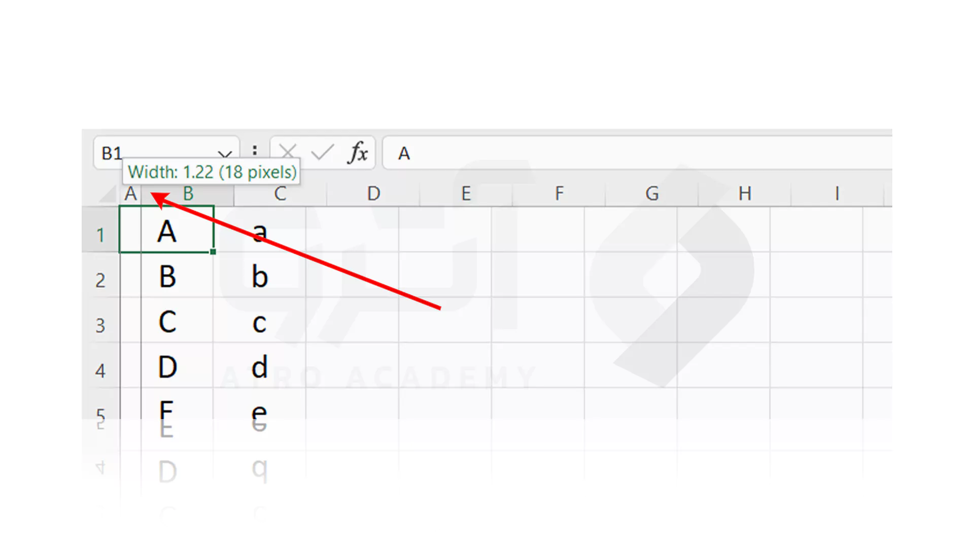 روش های بازگرداندن ستون مخفی شده در Excel