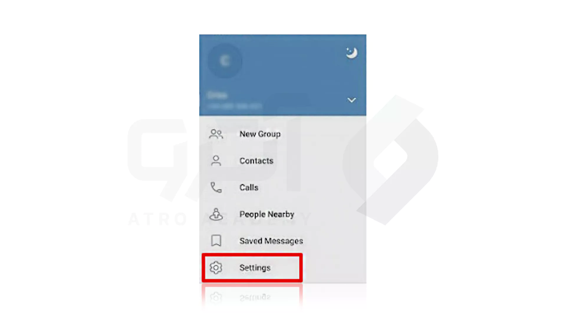 مراحل حذف Telegram با گوشی