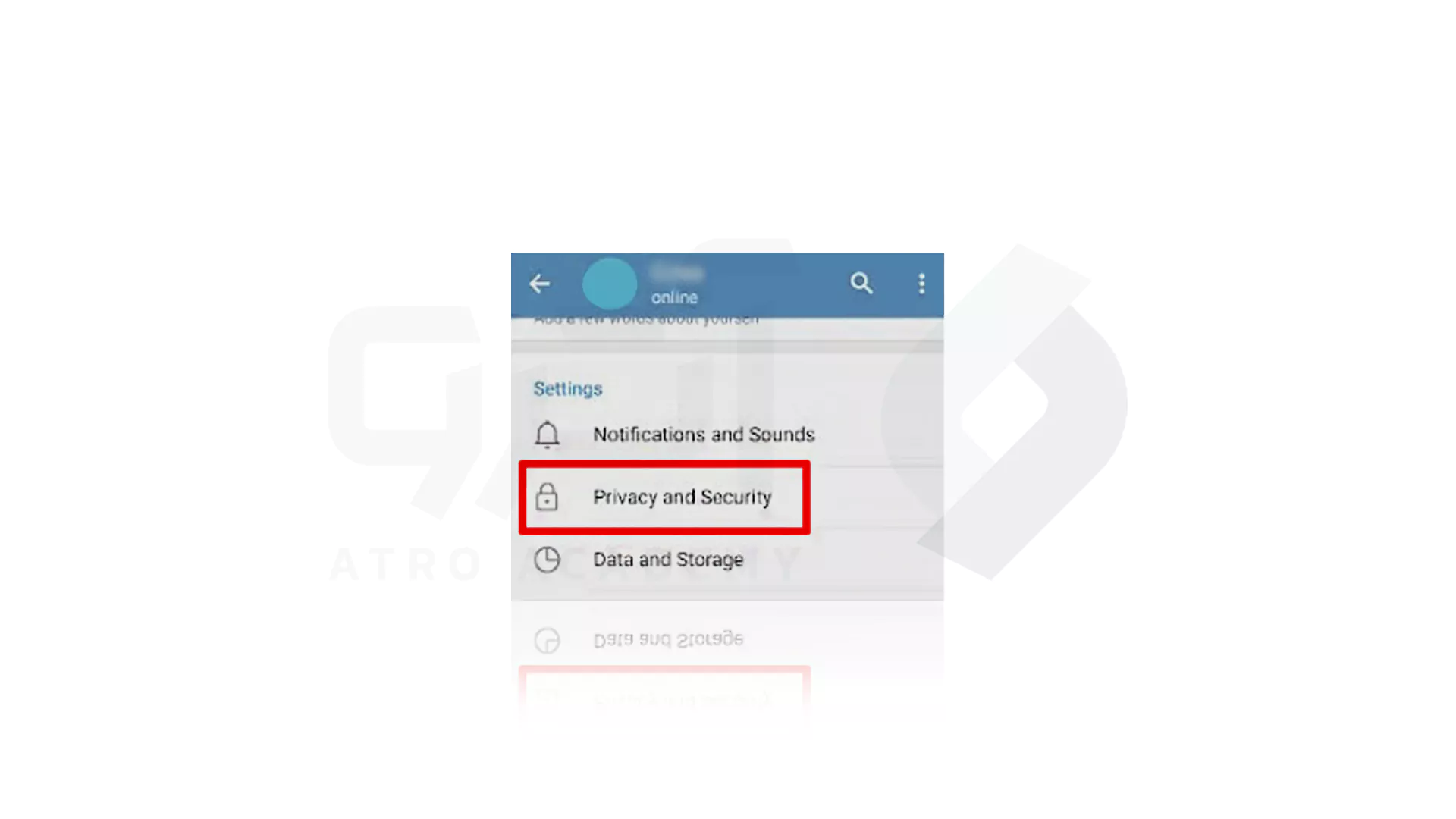 مراحل حذف Telegram با گوشی