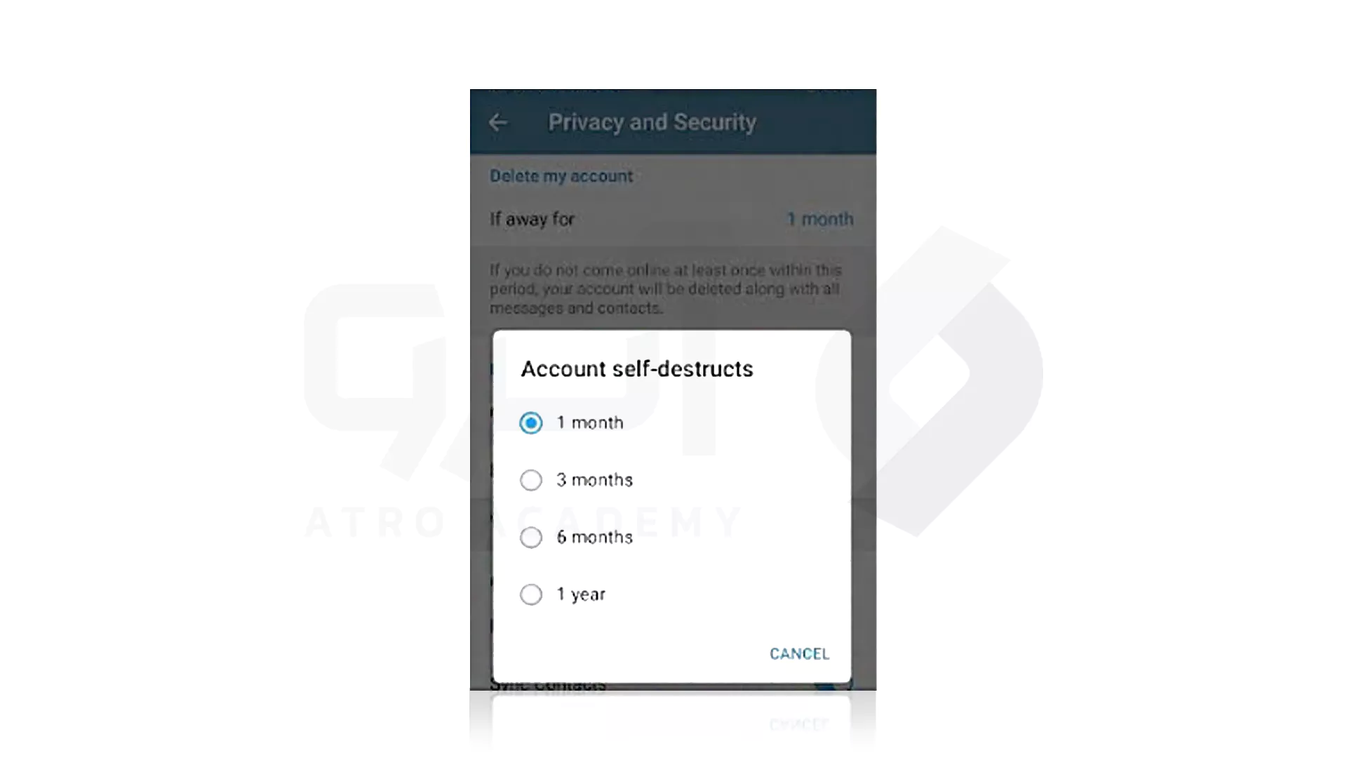 مراحل حذف Telegram با گوشی