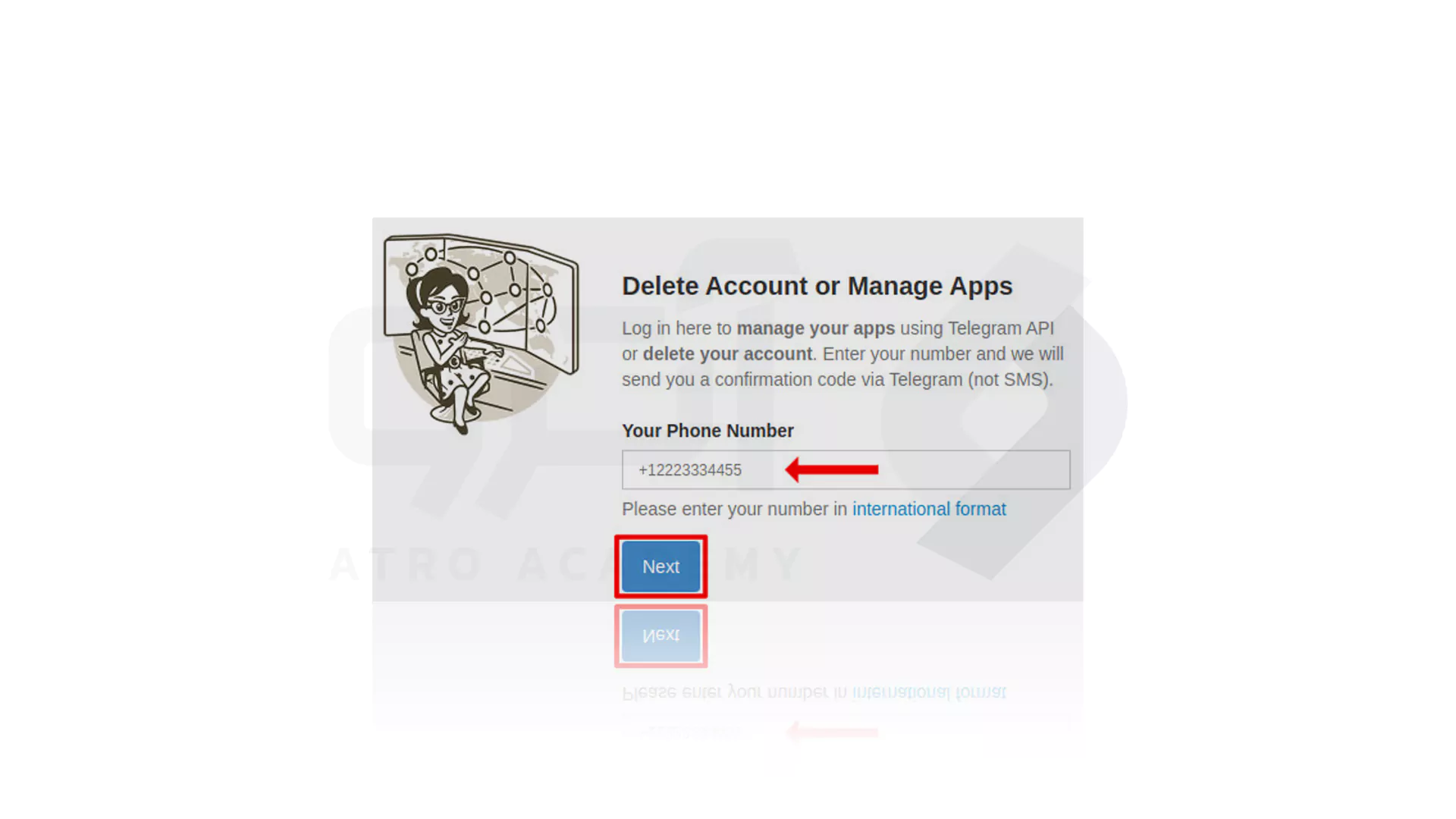 مراحل حذف Telegram با کامپیوتر