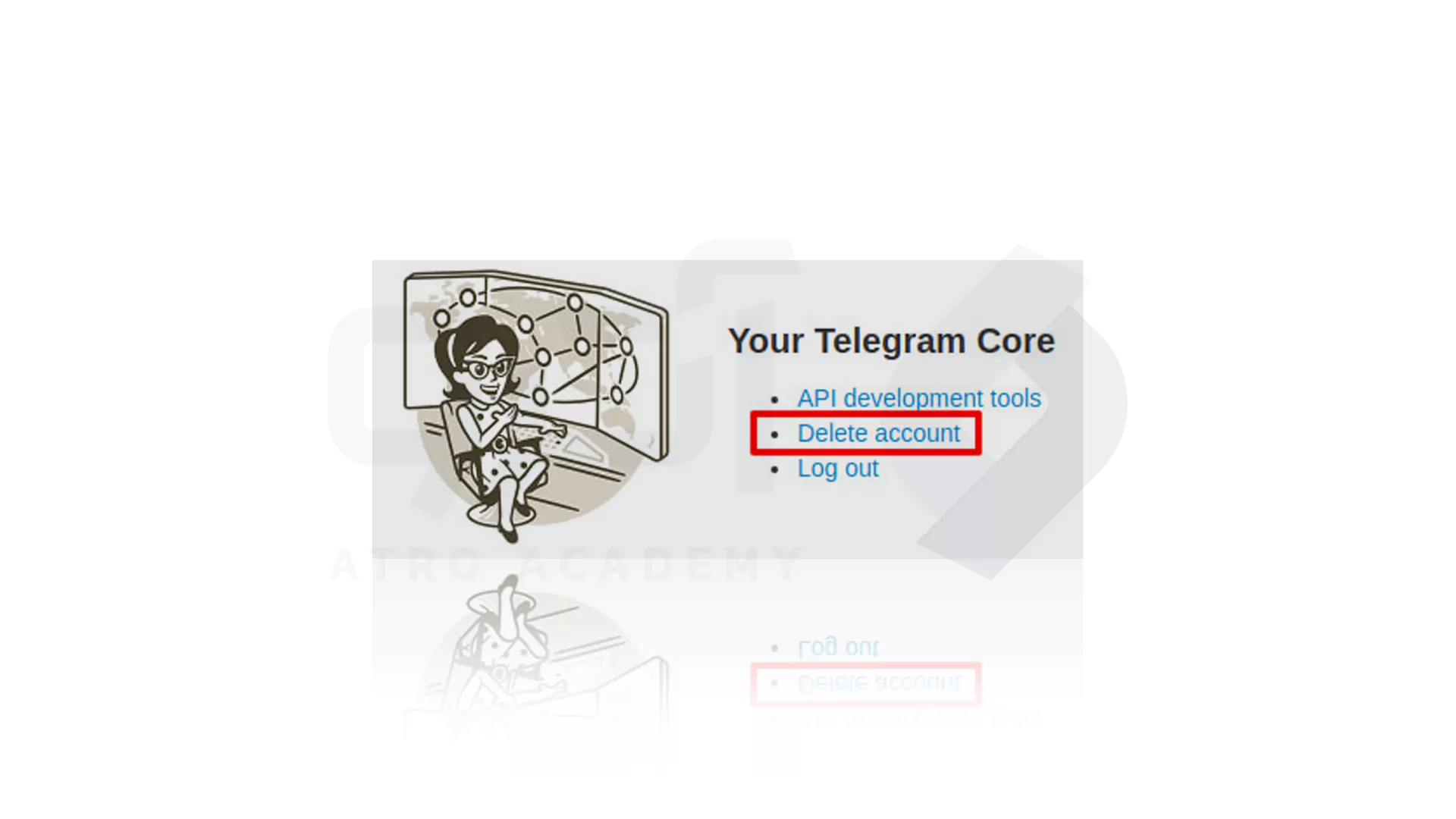 مراحل حذف Telegram با کامپیوتر