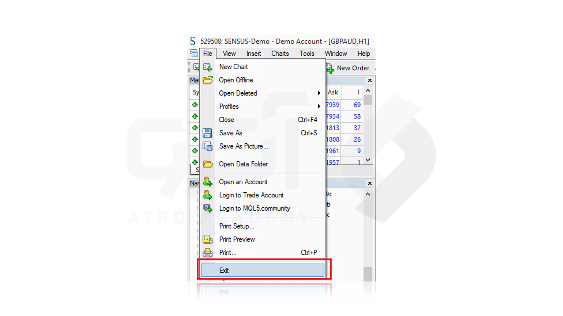 مراحل عیب یابی سریع Metatrader در Windows