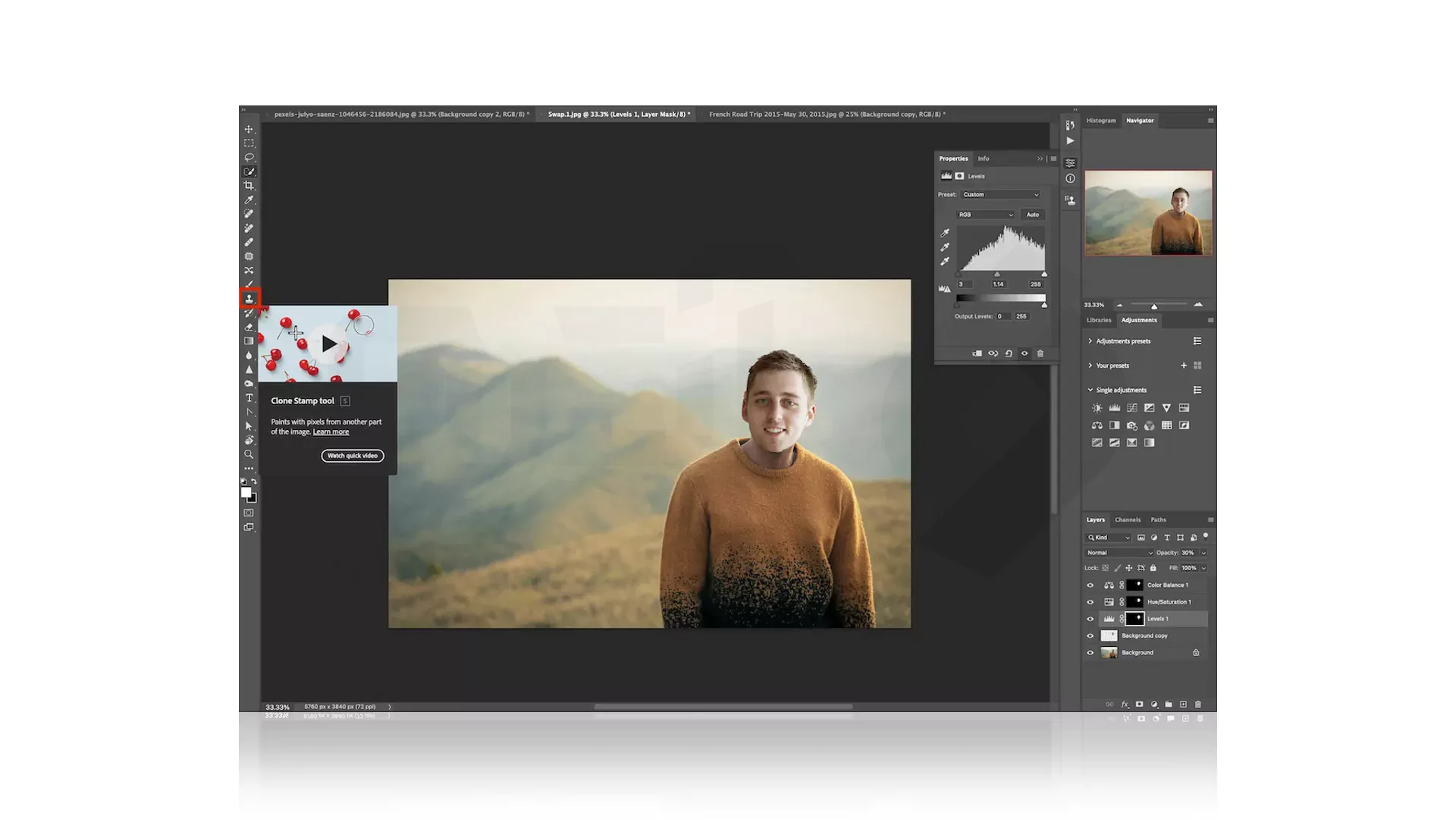 مراحل ادیت صورت در عکس به کمک Photoshop