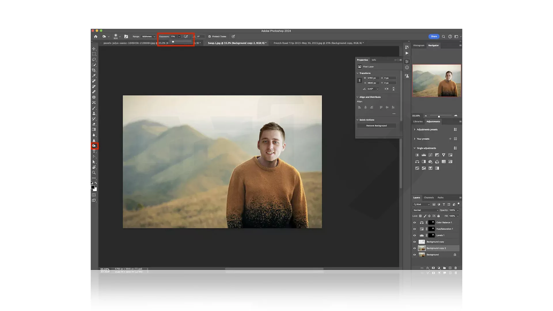 مراحل ادیت صورت در عکس به کمک Photoshop