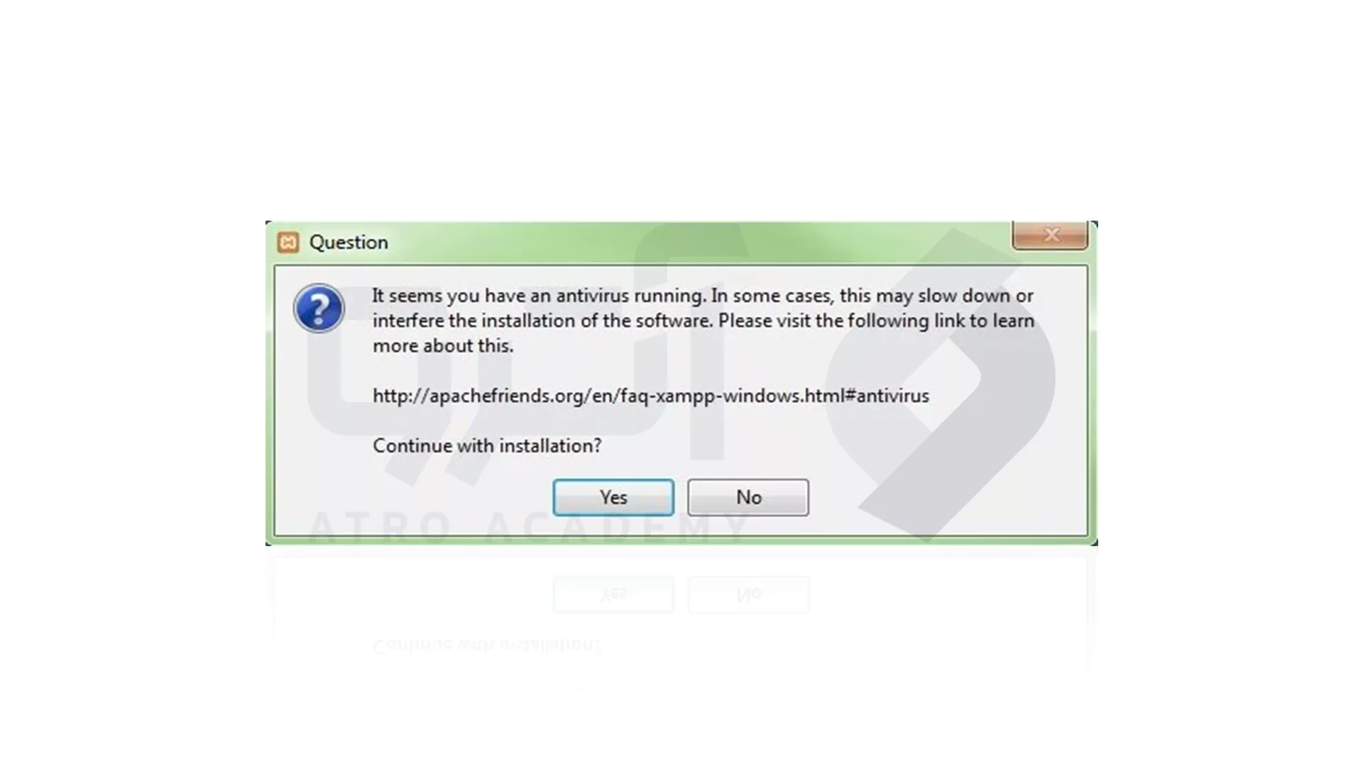 3_ غیرفعال کردن نرم افزار آنتی ویروس در نصب xampp سرور