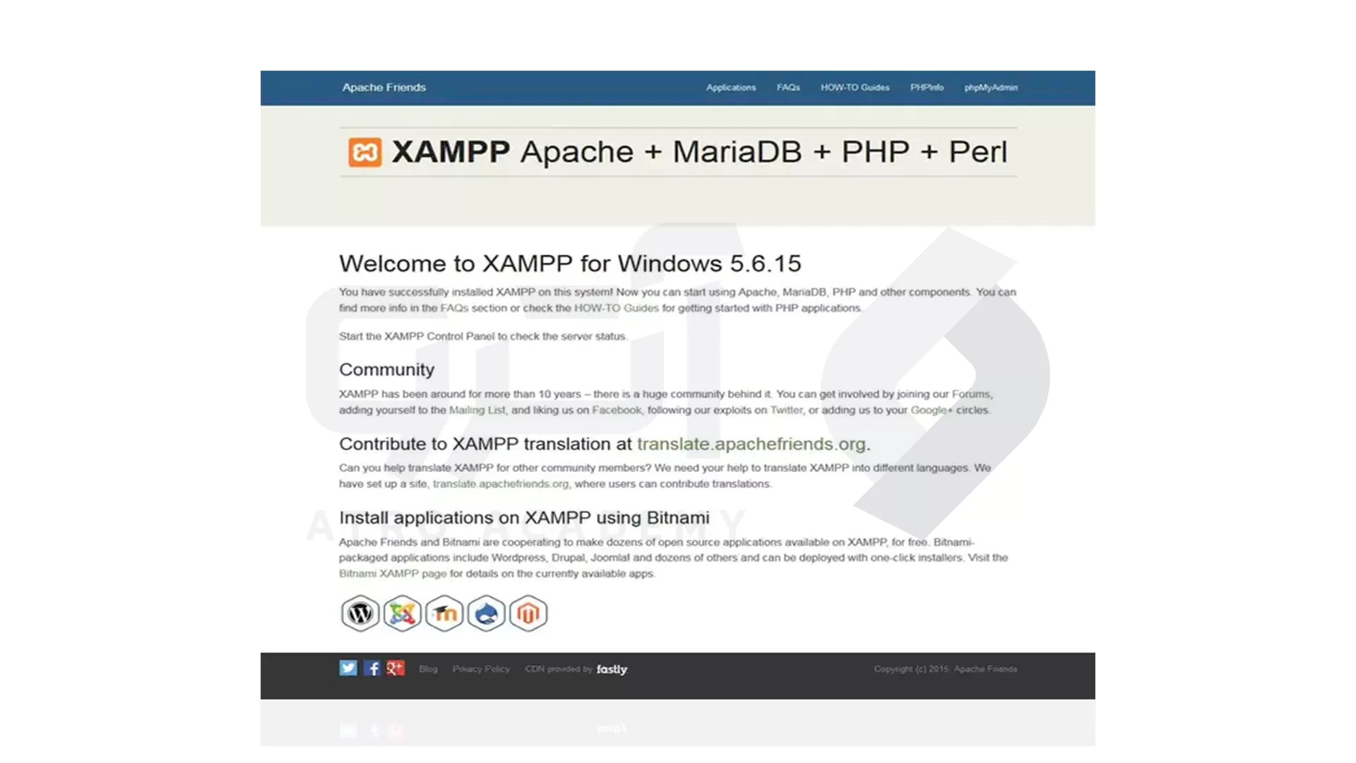 مدیریت ماژول در راه اندازی xampp