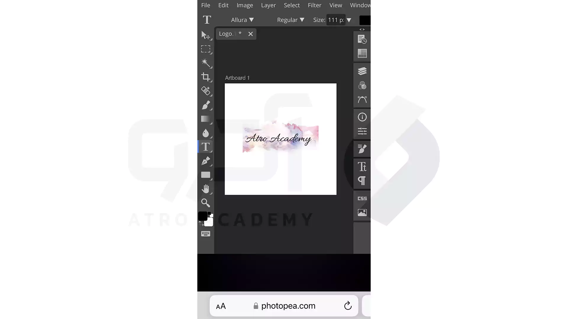  نحوه ساخت لوگو با فتوشاپ در گوشی