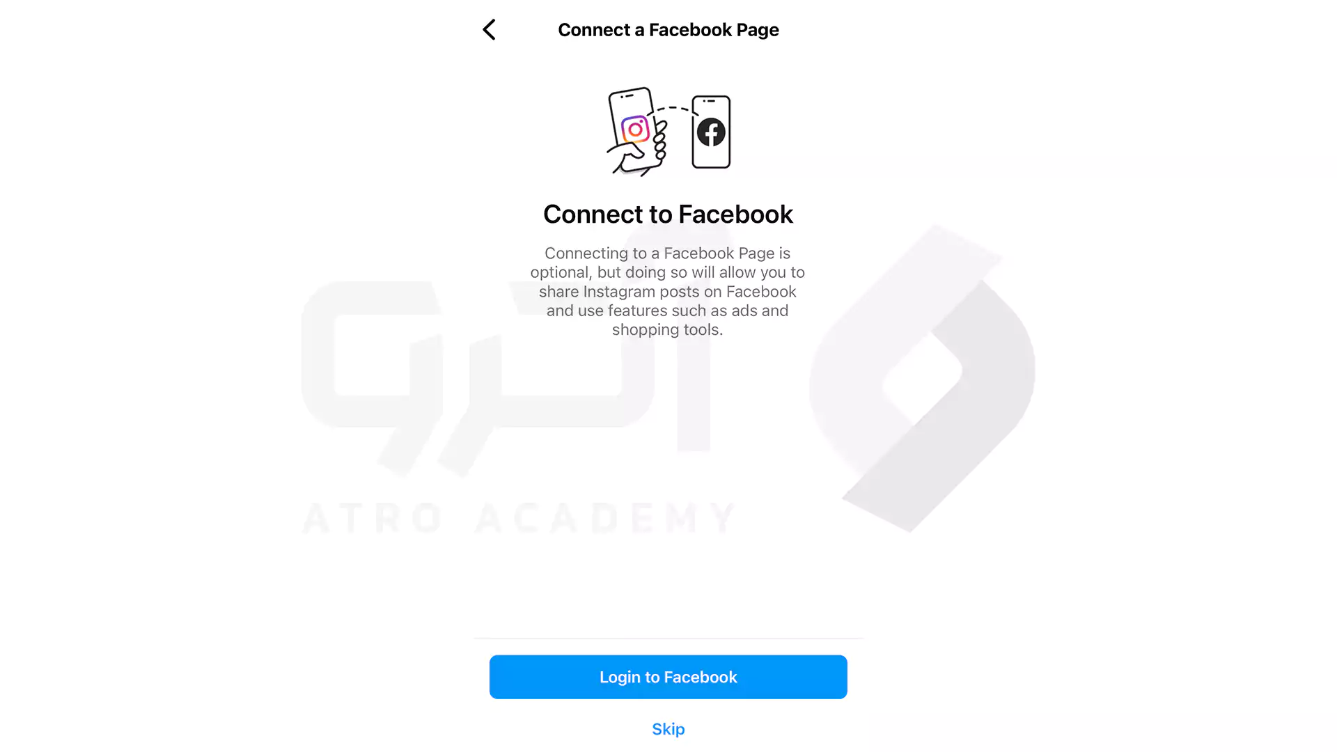 نحوه اتصال فیس بوک به اینتاگرام
