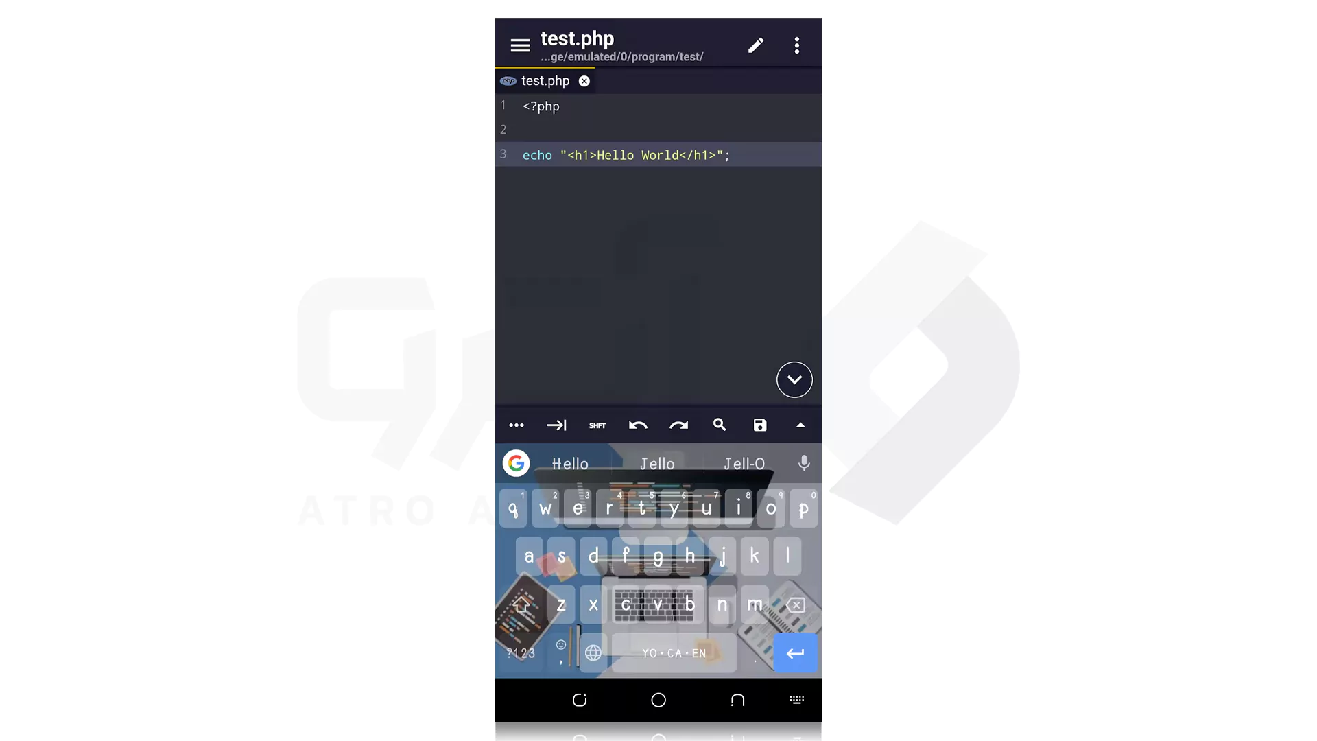 مراحل اجرا فایل PHP در گوشی اندروید