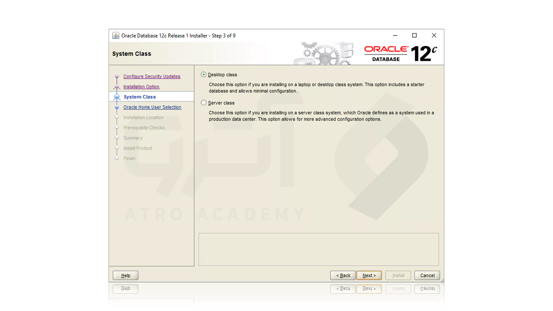 نصب دیتابیس Oracle