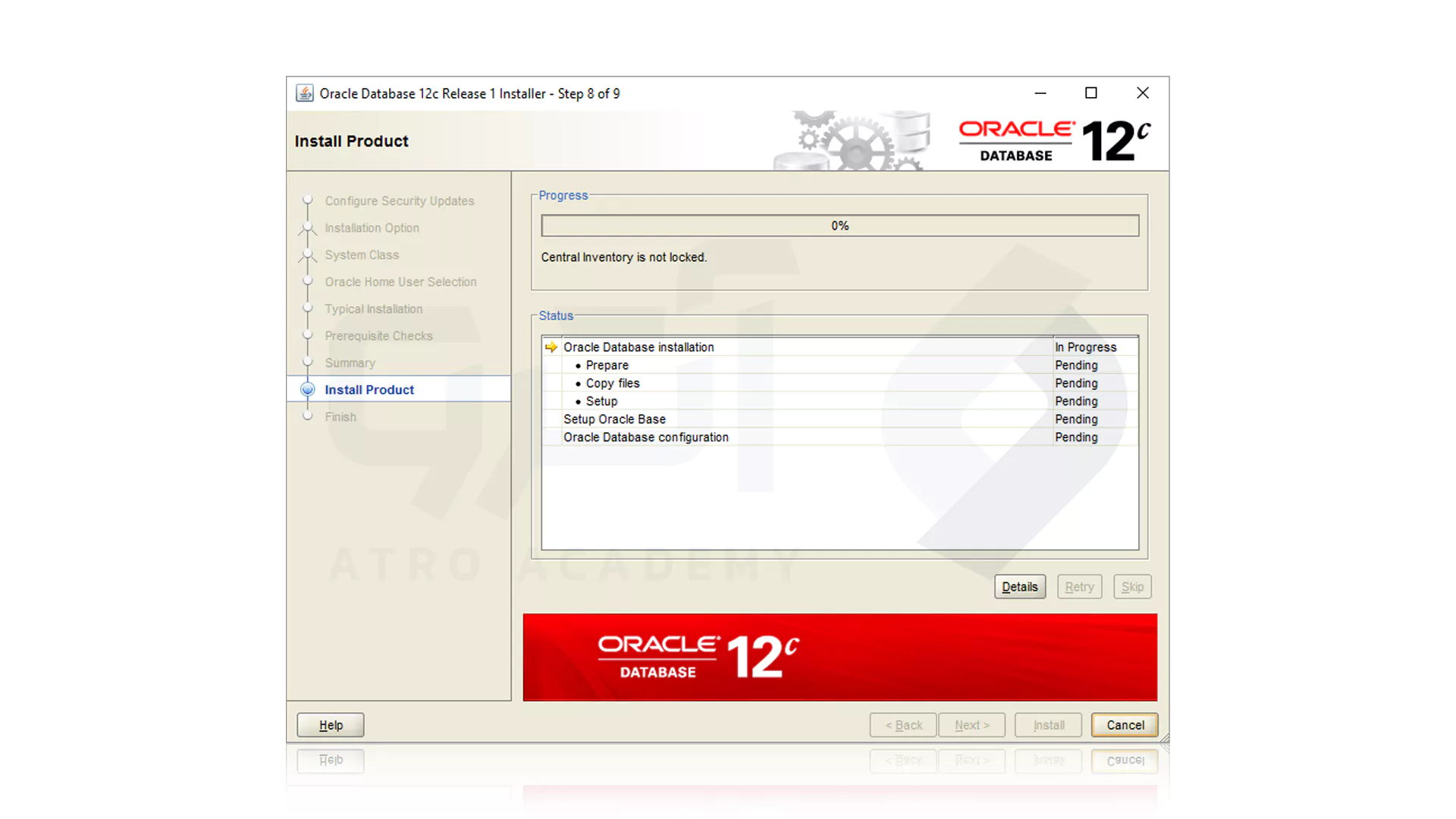 نصب دیتابیس Oracle