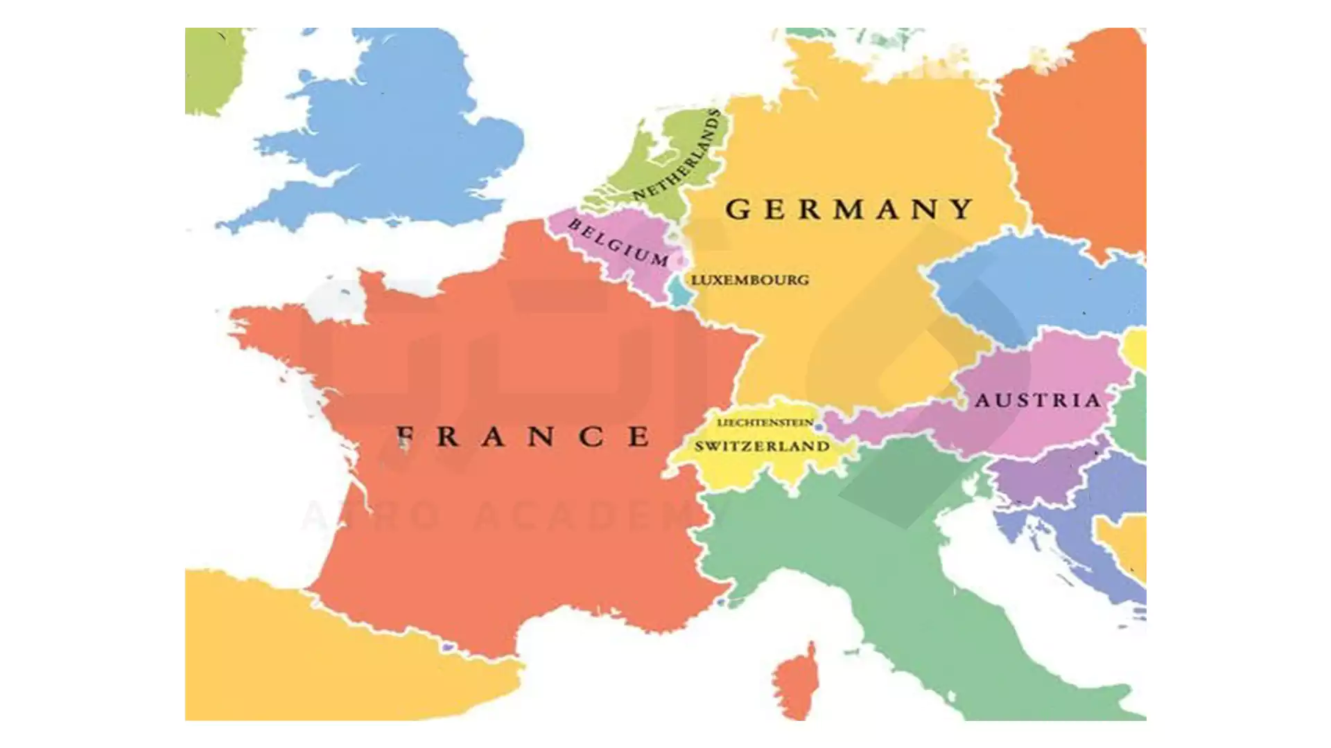 کشور های اروپای غربی به انگلیسی