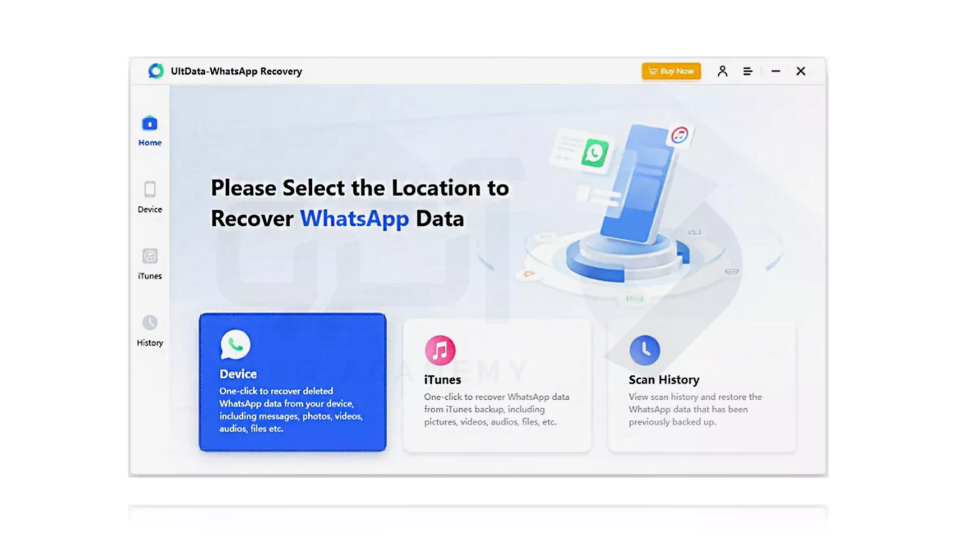 مراحل بازیابی پیام های واتساپ در iPhone با Third-Party Software