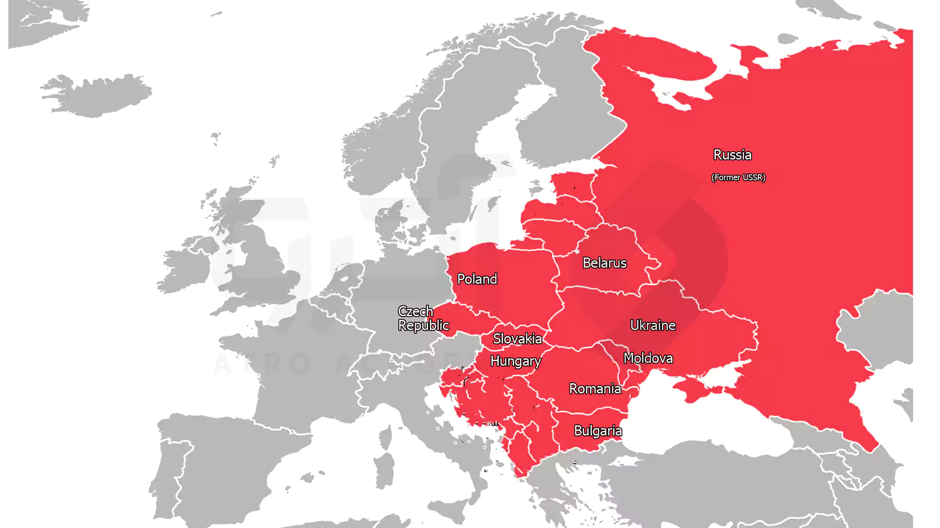 کشور های اروپای شرقی به انگلیسی