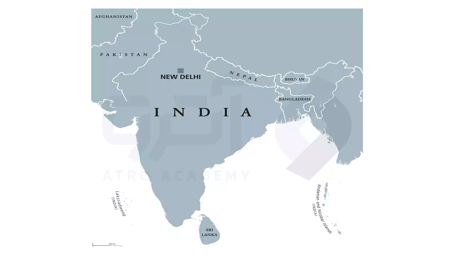 کشور های آسیای جنوبی و مرکزی به انگلیسی