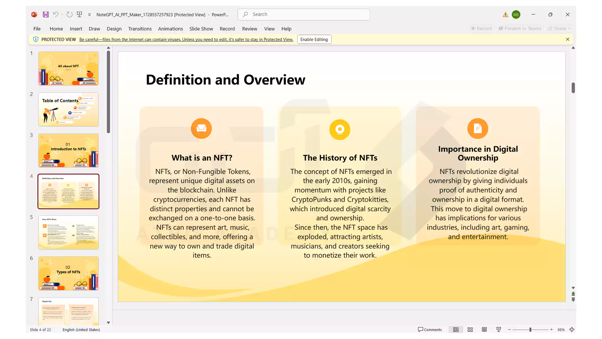 نحوه باز کردن پاورپوینت با هوش مصنوعی در مایکروسافت پاورپوینت