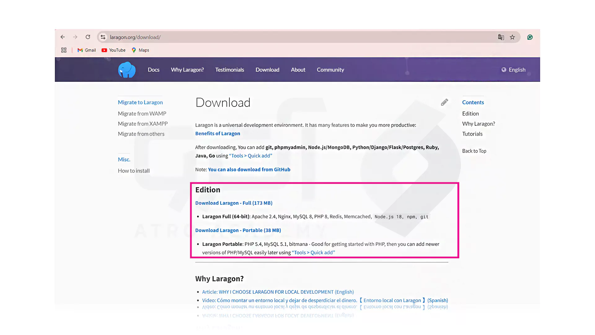 نحوه نصب Laragon