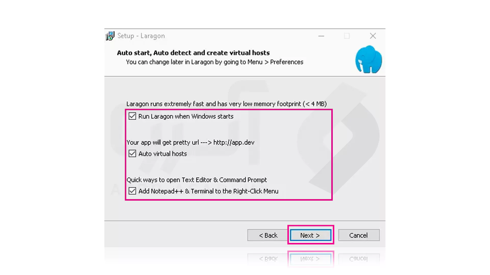 نحوه نصب Laragon
