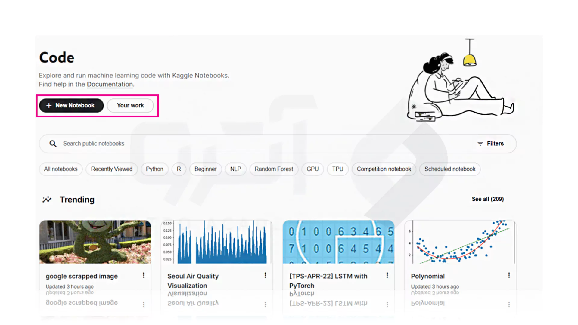 نحوه راه اندازی Kaggle Notebooks