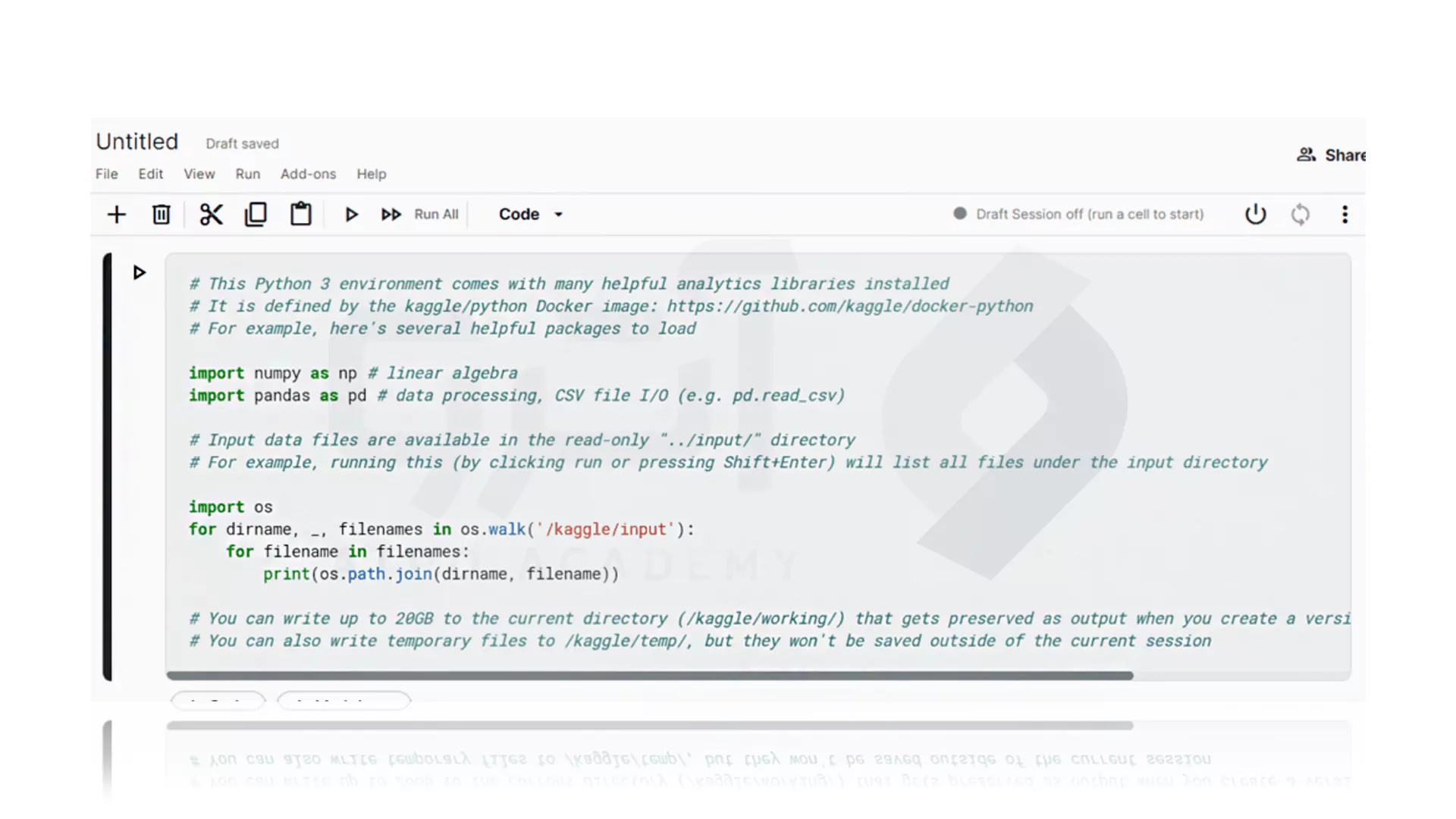 نحوه راه اندازی Kaggle Notebooks