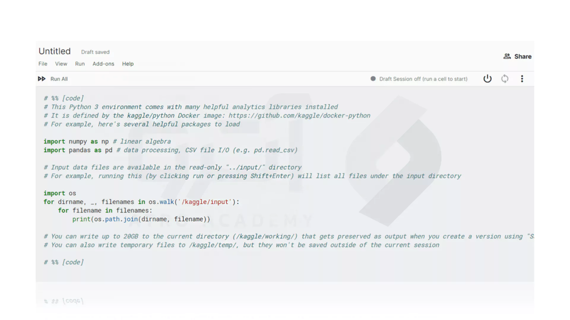 نحوه راه اندازی Kaggle Notebooks